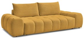 Musztardowa sofa z tkaniny szenilowej 278 cm Everest – Bobochic Paris