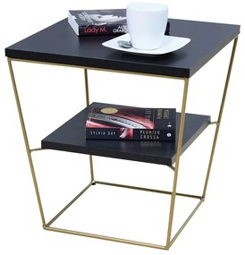 Stolik kawowy w stylu glamour czarny Z5-E68