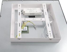 Nowoczesna lampa sufitowa czarna w komplecie z LED 40 cm - Liv