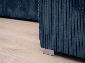 Rozkładana narożna sofa SMART COSARO granatowa, dwustronna + 2 poduszki GRATIS