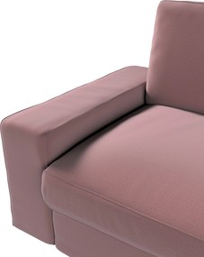 Pokrowiec na sofę Kivik 3-osobową, rozkładaną kolor fioletowy tkanina welwetowa