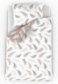 Kvalitex Pościel bawełniana Nordic Shelby beżowy, 140 x 200 cm, 70 x 90 cm, 140 x 200 cm, 70 x 90 cm