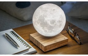 Brązowa lampa stołowa LED (wysokość 14 cm) Moon – Gingko