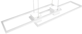 Biała lampa wisząca LED ze zdalnym sterowaniem i ściemniaczem Albany – Trio