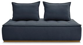 Ciemnoniebieska sofa z tkaniny szenilowej 175 cm Elisa – Bobochic Paris
