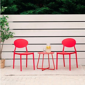 Zestaw krzeseł ogrodowych 41x80,5x51 cm Czerwony