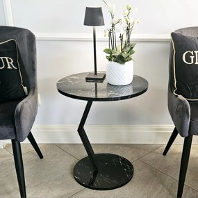 Stolik boczny, kawowy, kolor czarny