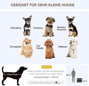 PawHut Skrzynka transportowa dla psa z uchwytami Torba podróżna 60x42x42cm Szara | Aosom PL