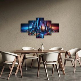 Obraz - Miasto przyszłości (125x70 cm)