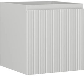Mexen Rivel szafka łazienkowa podumywalkowa 45 cm, 1 szuflada, ryflowana , szara mat - 91A20-04547-1-BF62