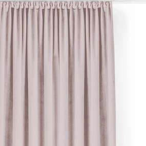 Jasnoróżowa aksamitna zasłona częściowo zaciemniająca (dimout) 530x300 cm Velto – Filumi