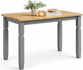 Klasyczny drewniany stół szary + miodowy brąz 30x12x4 W1-P49