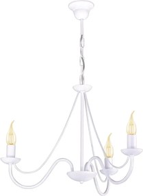 Żyrandol świecznikowy biały-industrialny w stylu retro-świecznik-Bartez Wh 3