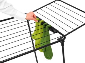 Suszarka na pranie w kolorze matowej czerni 18 m HangOn Too – Brabantia