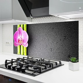 Panel Szklany do Kuchni Duet Bambusa i Orchidei