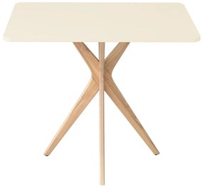 Stół CUTTI 55x80 kremowy/jesion RAGABA