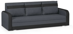 Kanapa sofa 3 os z funkcją spania CONDI Szary/Czarny