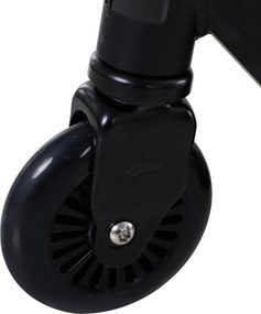 HOMCOM Hulajnoga wyczynowa Profesjonalna Freestyle 100mm koła PU Czarna dla dzieci i dorosłych Aluminium | Aosom PL