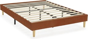 Podstawa kolumny tapicerowana Bari 140x190 cm Czerwona