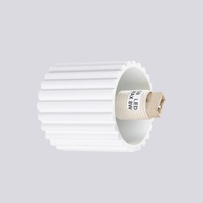 Kinkiet HALO biały IP44 ryflowany SOLLUX  LIGHTING