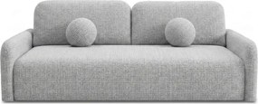 Sofa DUO Rozkładana Dwuosobowa Szara Szenil Nowoczesna