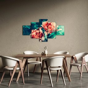 Obraz wiosennych kwiatów (125x70 cm)