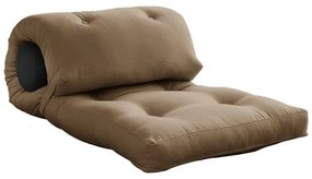 Szarobrązowy materac futon 70x200 cm Wrap Mocca/Dark Grey – Karup Design