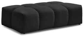 Czarny podnóżek z materiału bouclé Everest – Bobochic Paris