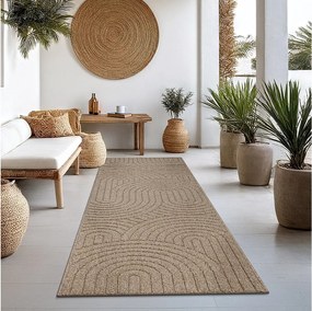 Dywan Kos nowoczesny zewnętrzny łuków, Natura, 80 x 250 cm