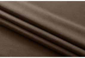 Brązowa zasłona zaciemniająca VELVET 140x270 cm Zawieszanie: Taśma z wiązaniami