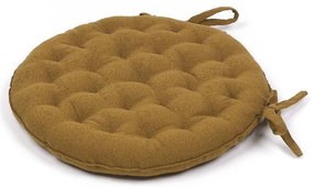 Poduszka na krzesło okrągła Secession, bawełniana, Ø 37 cm
