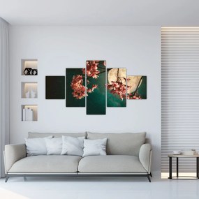 Obraz - Kwiat wiśni podczas pełni (125x70 cm)