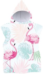 Zestaw rodzinny 2 szt. Ręczników plażowych FLAMINGO, kolorowe.