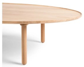 Naturalny stolik z drewna dębowego 65x120 cm Mu – Gazzda