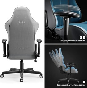 Fotel do gamingu Diablo X-Starter niebieski