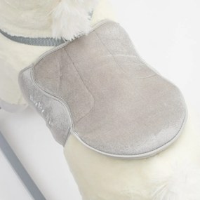 Baby Mix Huśtawka z melodiami i kółkami Unicorn biały, 64 x 35 x 60 cm