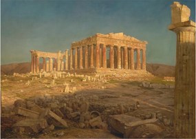 Obraz na szkle - Frederic Edwin Church, The Parthenon, reprodukcje (70x50 cm)