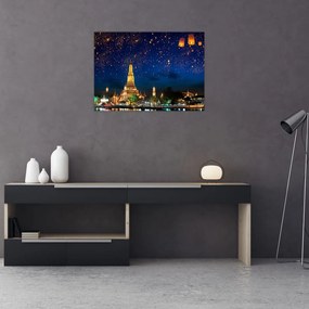 Obraz na szkle - Lampiony szczęścia, Bangkok (70x50 cm)