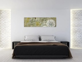 Obraz - Dmuchawce unoszone wiatrem (170x50 cm)