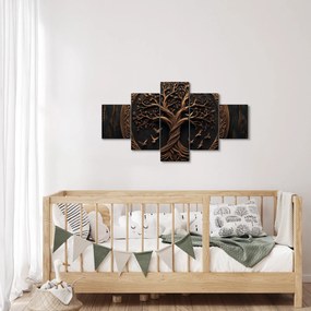 Obraz – Drewniane drzewo życia (125x70 cm)