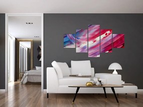 Obraz - różowo - niebieskie kolory (125x70 cm)