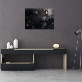 Obraz na szkle - Smutek i wyrzeczenie (70x50 cm)