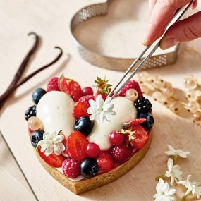 De Buyer 3099.51 perforowana rama do ciast Serce 12 cm, stal nierdzewna, 12 cm