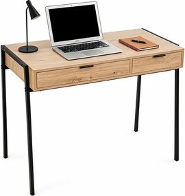 Nowoczesne biurko z szufladami dąb artisan M0-M11