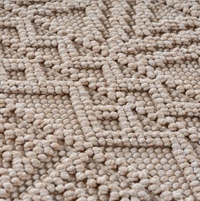 Dywan nowoczesny Helix Boho beżowy 80 cm x 250 cm