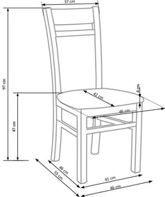 Klasyczne drewniane krzesło Gerard 2 Halmar biały