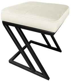 Pufa ZETA LOFT ławka taboret podnóżek metal MG50