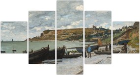 Obraz - Claude Monet, Sainte Adresse, reprodukcje (125x70 cm)