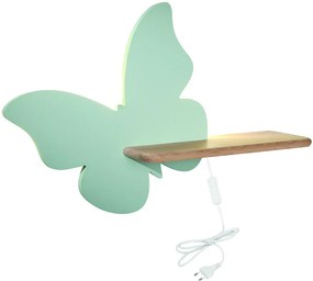 Lampka nocna dla dzieci w kształcie motyla miętowa - 9X K032 R4-D94