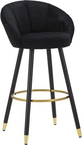 Wysoki Stołek VKH430, Czarny, 55x56x104 cm, Kendra Home